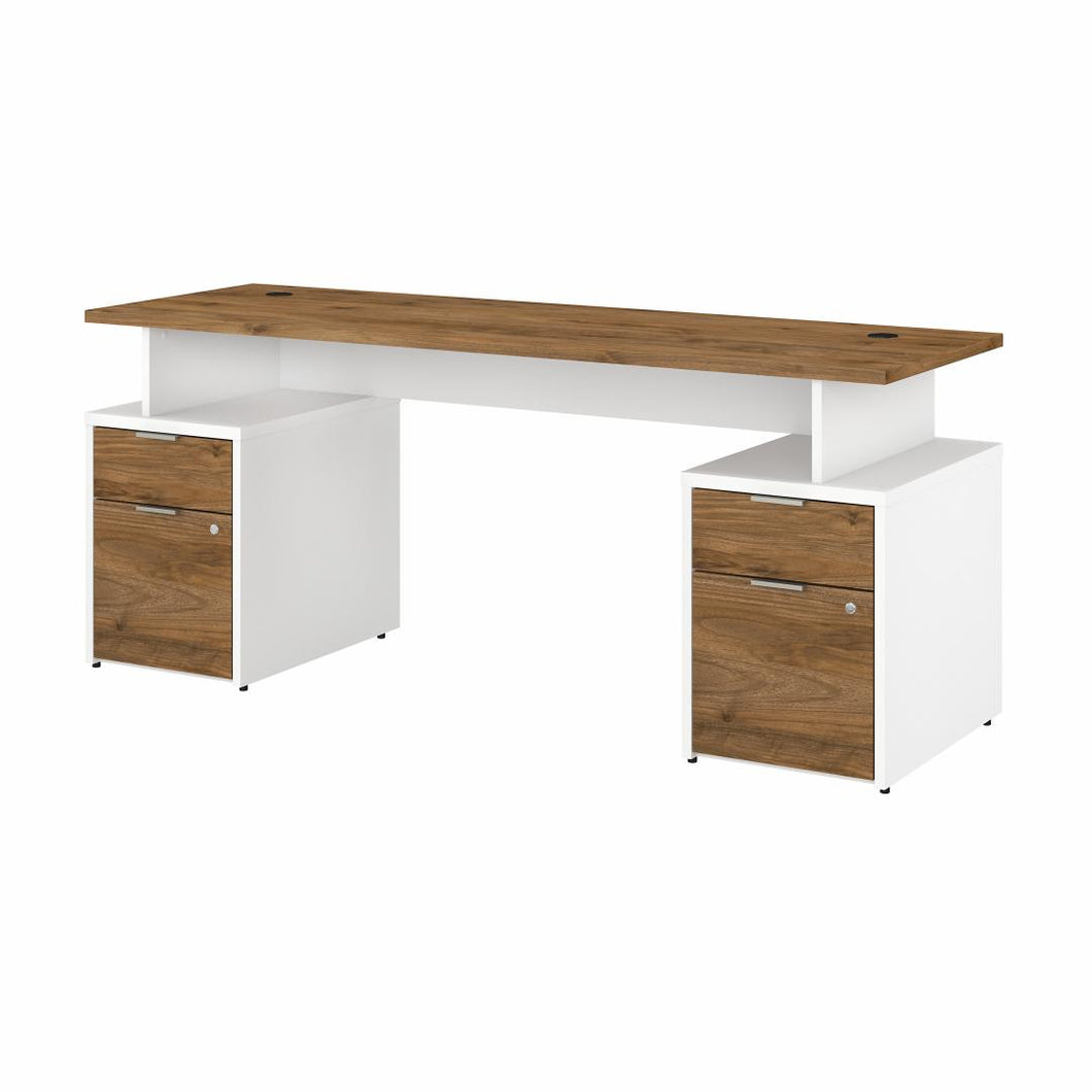 72W Desk with 4 Drawers