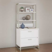 Load image into Gallery viewer, 2 Drawer Lateral File Cabinet with Hutch
