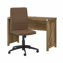 Load image into Gallery viewer, 48W Farmhouse Writing Desk and Chair Set
