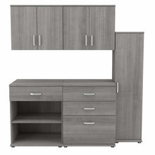 Load image into Gallery viewer, 5 Piece Modular Garage Storage Set with Floor and Wall Cabinets
