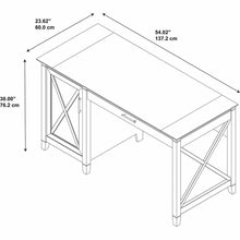 Load image into Gallery viewer, 54W Computer Desk with Keyboard Tray and Storage

