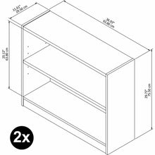 Load image into Gallery viewer, Small 2 Shelf Bookcase - Set of 2
