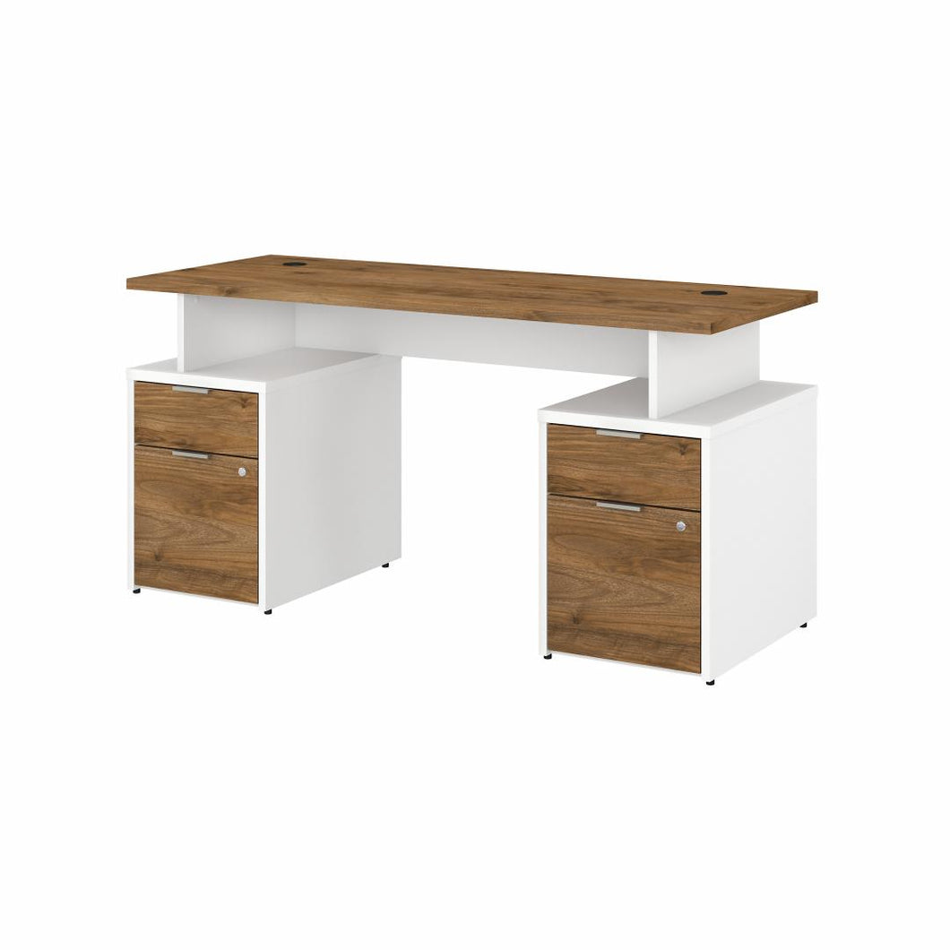 60W Desk with 4 Drawers