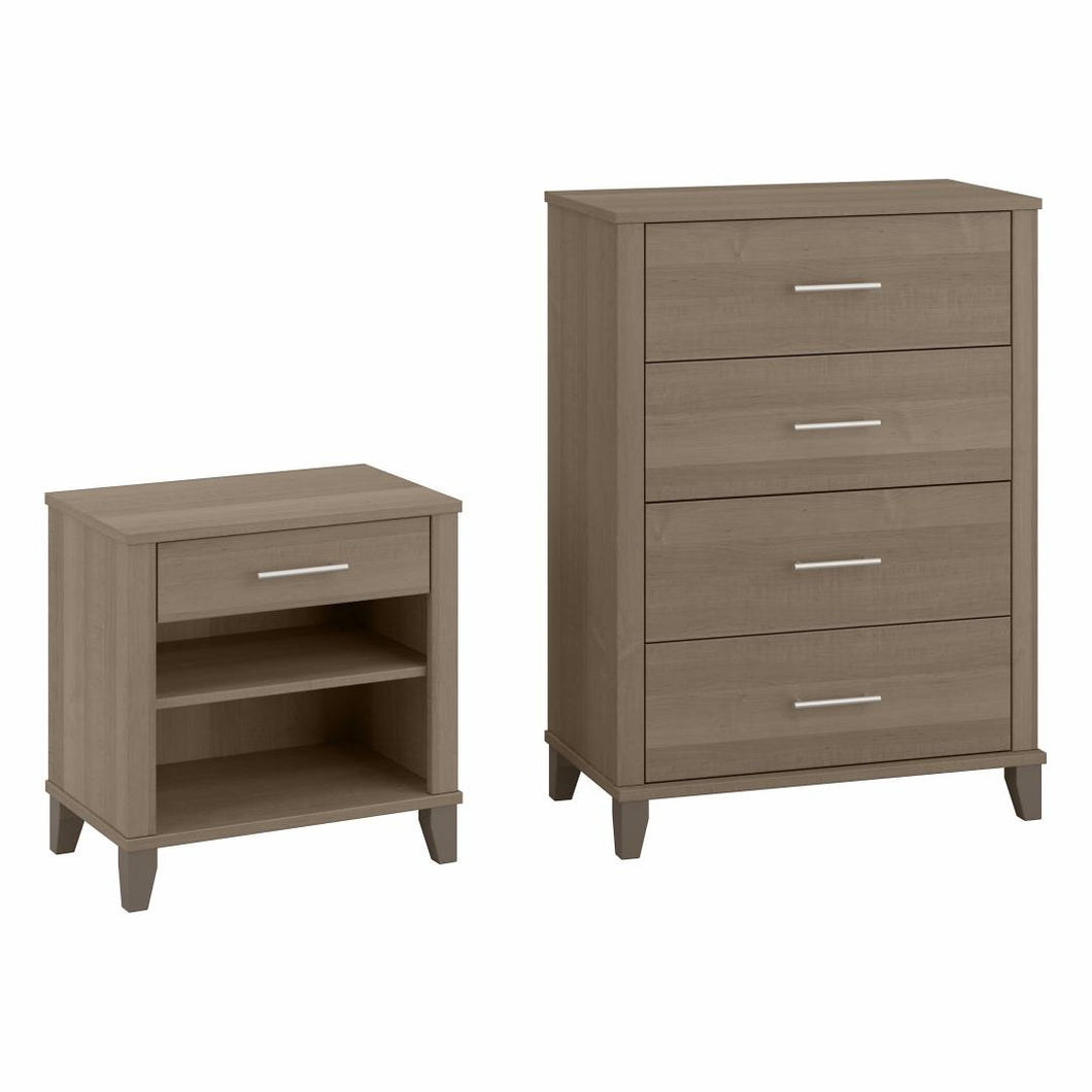 Chest of Drawers and Nightstand Set