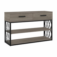 Load image into Gallery viewer, Industrial Console Table with Drawers and Shelves
