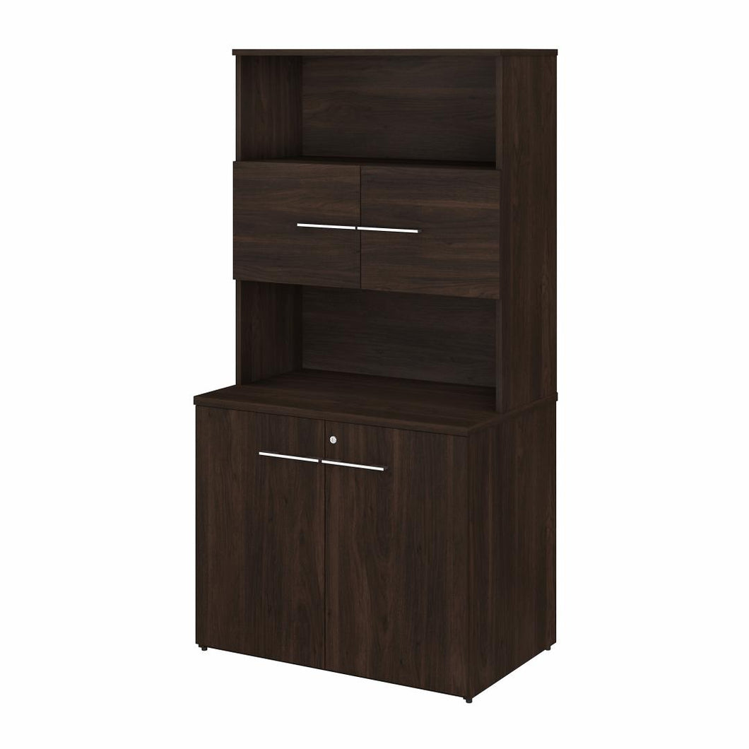 36W Tall Storage Cabinet with Doors and Shelves