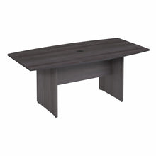 Load image into Gallery viewer, 72W x 36D Boat Shaped Conference Table with Wood Base
