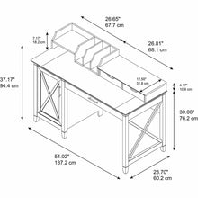 Load image into Gallery viewer, 54W Computer Desk with Storage and Desktop Organizers

