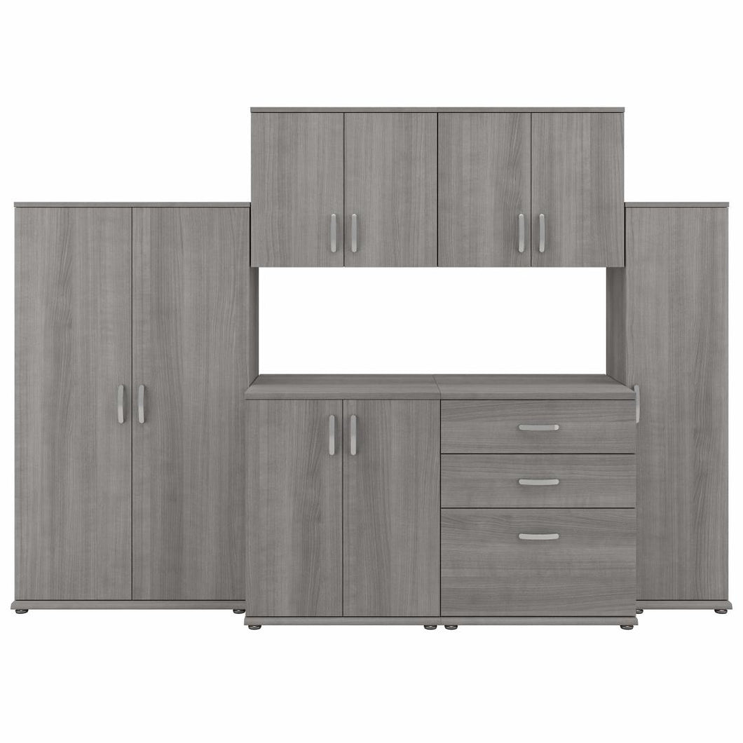 108W 6 Piece Modular Storage Set with Floor and Wall Cabinets