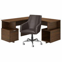 Load image into Gallery viewer, 60W L Shaped Desk and Chair Set
