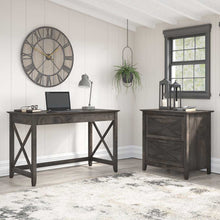 Load image into Gallery viewer, 48W Writing Desk with 2 Drawer Lateral File Cabinet
