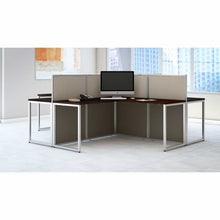 Load image into Gallery viewer, 60W 4 Person L Shaped Desk with 45H Cubicle Panel
