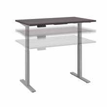 Load image into Gallery viewer, 48W Height Adjustable Standing Desk with File Cabinet and Bookcase
