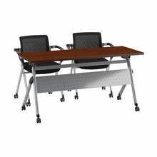 Load image into Gallery viewer, 60W x 24D Folding Training Table with Set of 2 Folding Chairs
