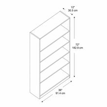 Load image into Gallery viewer, 5 Shelf Bookcase
