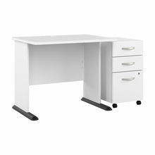 Load image into Gallery viewer, 36W Small Computer Desk with 3 Drawer Mobile File Cabinet
