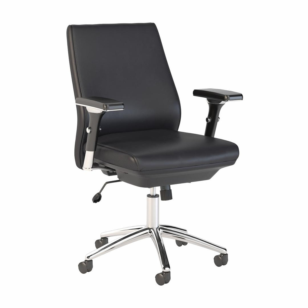 Mid Back Leather Executive Office Chair