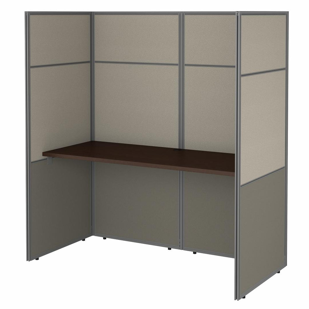 60W Desk with 66H Closed Cubicle Panel