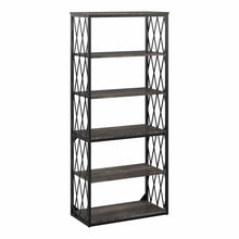 Load image into Gallery viewer, Industrial 5 Shelf Bookcase
