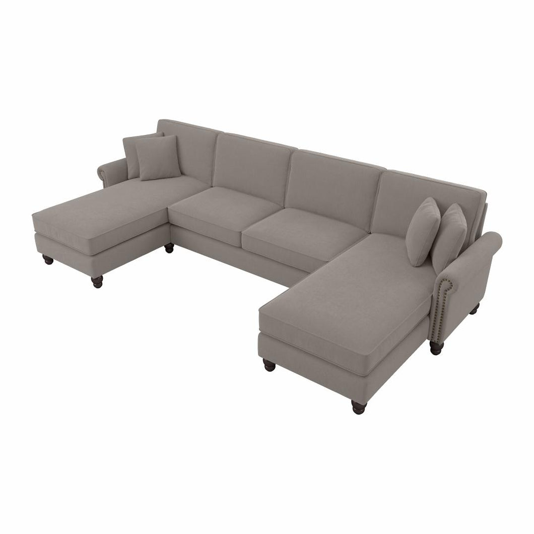 131W Sectional Couch with Double Chaise Lounge