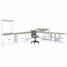 Load image into Gallery viewer, 60W L Shaped Computer Desk with Chair and Storage

