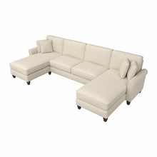 Load image into Gallery viewer, 131W Sectional Couch with Double Chaise Lounge
