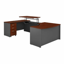 Load image into Gallery viewer, 60W x 43D Left Hand Sit to Stand U Desk with Drawers
