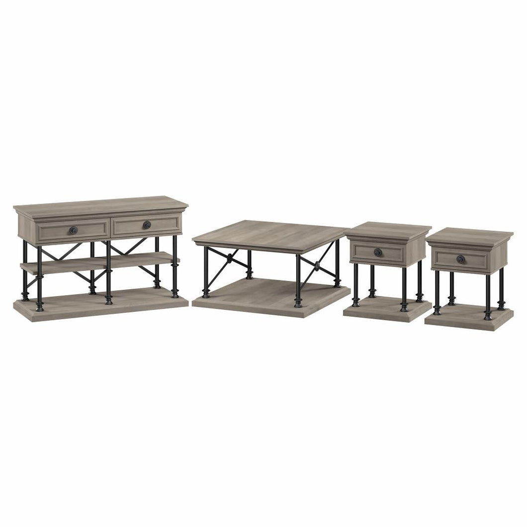 Square Coffee Table, Console Table, and Two End Tables