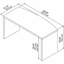 Load image into Gallery viewer, 60W Bow Front Desk

