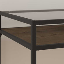 Load image into Gallery viewer, 60W Glass Top L Shaped Desk with Mid Back Ribbed Leather Office Chair
