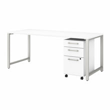 Load image into Gallery viewer, 72W x 30D Table Desk with 3 Drawer Mobile File Cabinet
