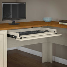 Load image into Gallery viewer, 60W L Shaped Desk with Hutch, Lateral File Cabinet and Bookcase
