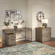 Load image into Gallery viewer, 60W Writing Desk with File Cabinets

