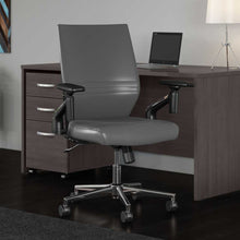 Load image into Gallery viewer, Mid Back Leather Office Chair
