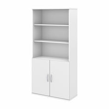 Load image into Gallery viewer, 5 Shelf Bookcase with Doors
