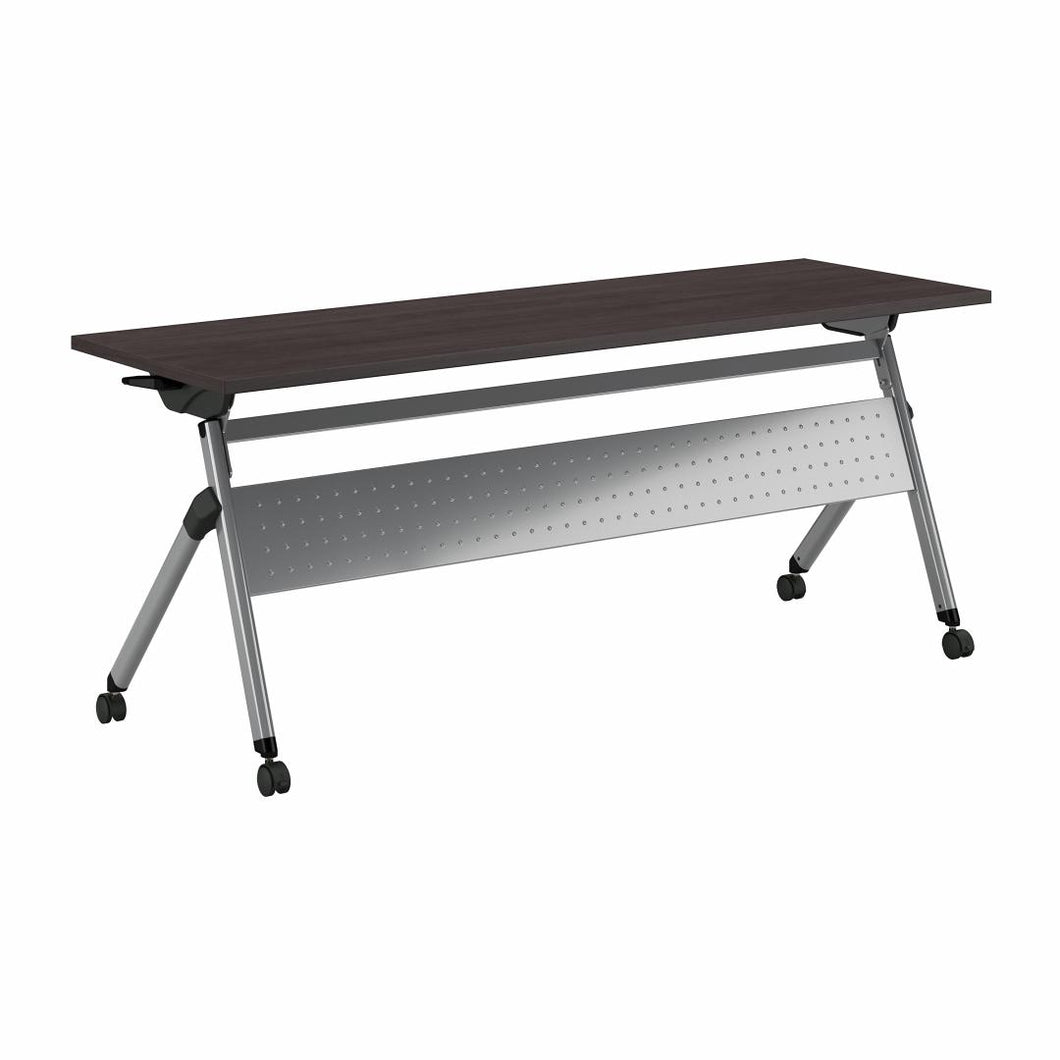 72W x 24D Folding Training Table with Wheels