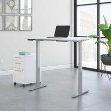 Load image into Gallery viewer, 48W x 30D Electric Height Adjustable Standing Desk with Storage
