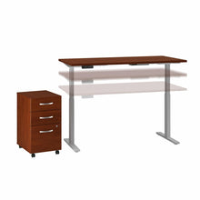 Load image into Gallery viewer, 72W x 30D Height Adjustable Standing Desk with Storage
