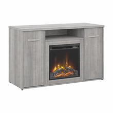 Load image into Gallery viewer, 48W Office Storage Cabinet with Doors and Electric Fireplace
