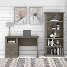 Load image into Gallery viewer, 50W Home Office Desk with 5 Shelf Bookcase
