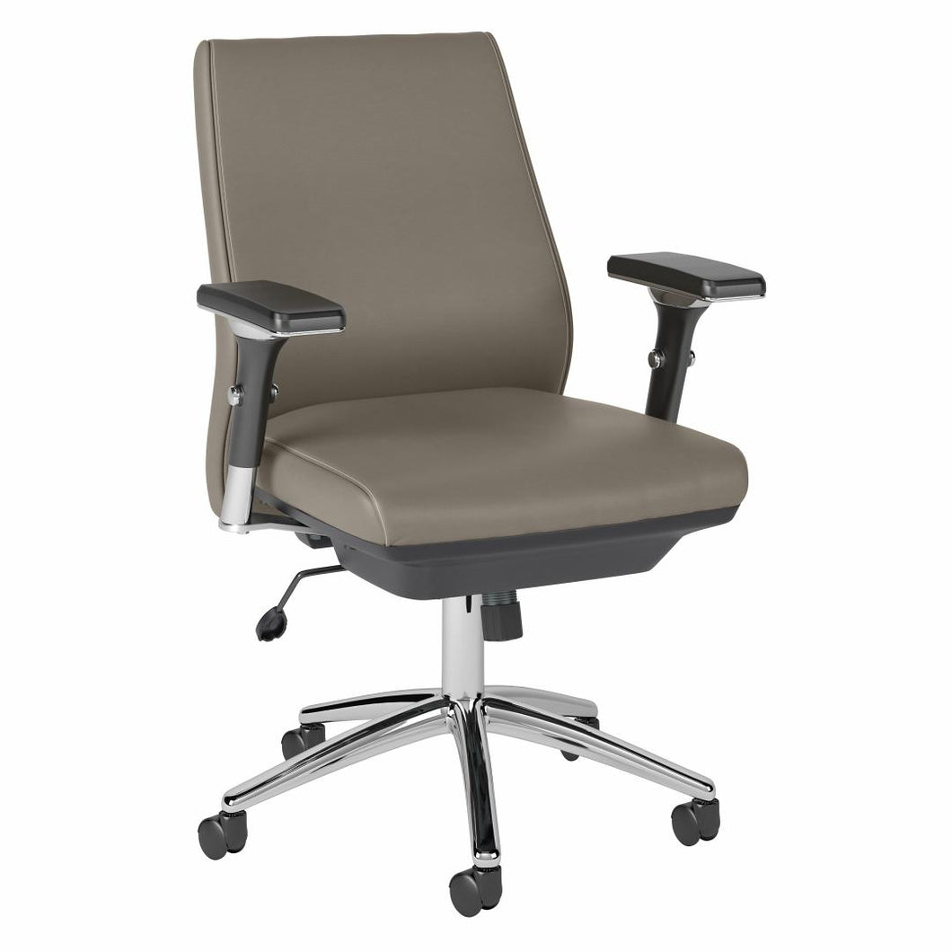 Mid Back Leather Executive Office Chair