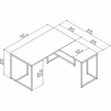 Load image into Gallery viewer, 60W L Shaped Desk with 30W Return
