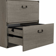 Load image into Gallery viewer, 60W Writing Desk with File Cabinets and 5 Shelf Etagere Bookcase
