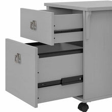 Load image into Gallery viewer, 48W Writing Desk with File Cabinets and Bookcase
