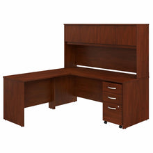 Load image into Gallery viewer, 72W x 30D L Shaped Desk with Hutch, Mobile File Cabinet and 42W Return

