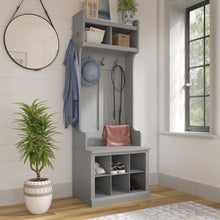 Load image into Gallery viewer, 24W Hall Tree and Small Shoe Bench with Shelves
