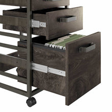 Load image into Gallery viewer, 50W L Shaped Industrial Desk with 3 Drawer Mobile File Cabinet
