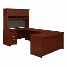 Load image into Gallery viewer, 60W Left Handed Bow Front U Shaped Desk with Storage
