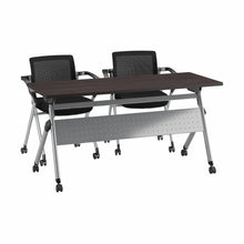 Load image into Gallery viewer, 60W x 24D Folding Training Table with Set of 2 Folding Chairs
