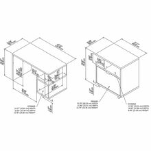 Load image into Gallery viewer, 48W Writing Desk with Lateral File Cabinet
